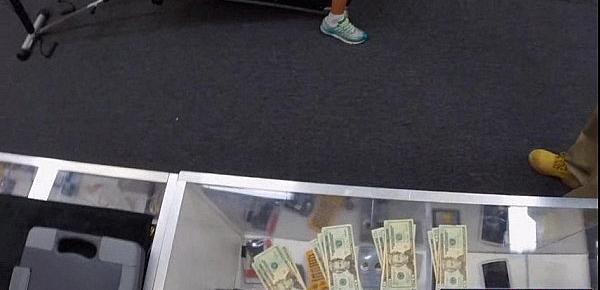  Fit black chick gets pounded by the Pawnshop owner for cash